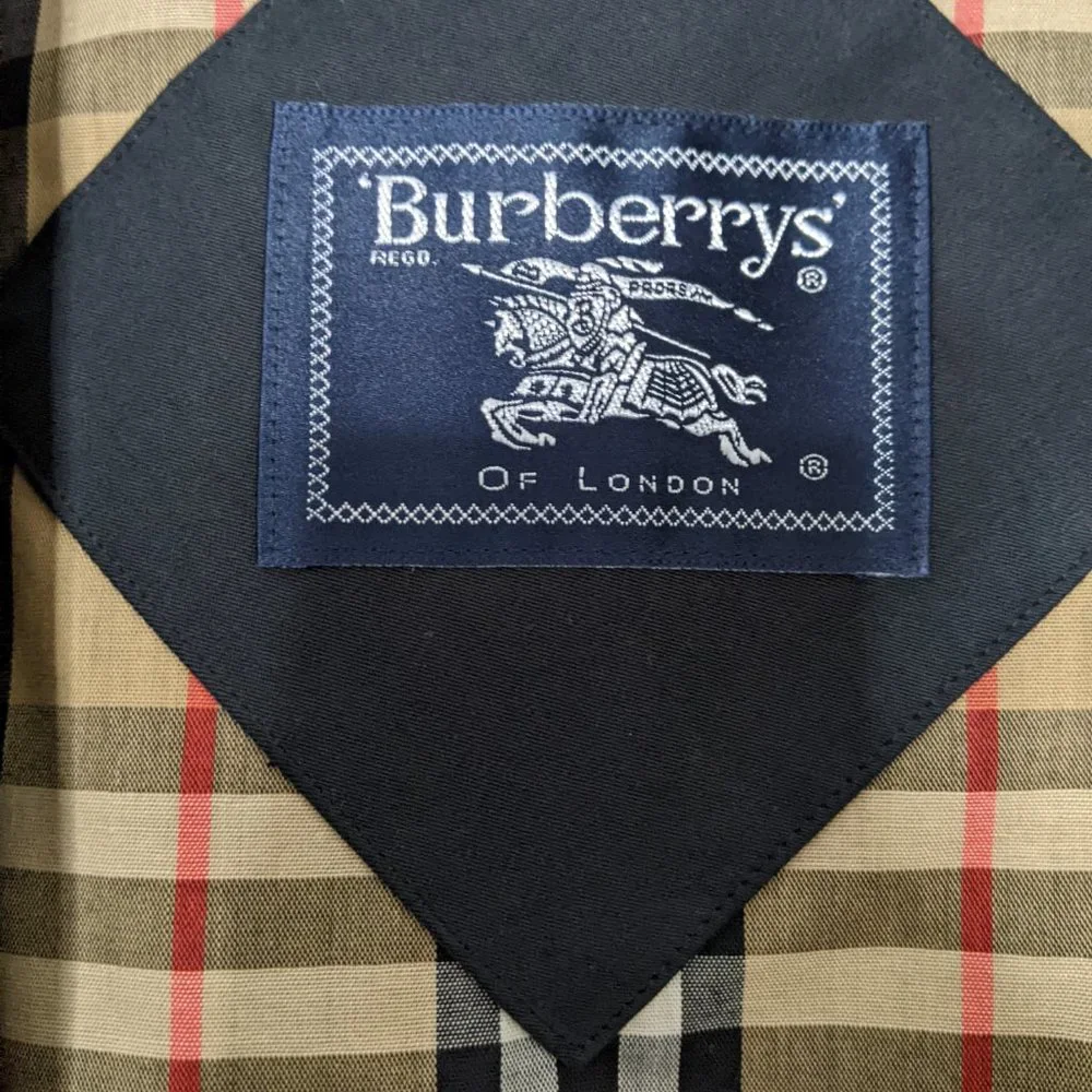 Ladies Burberry Air Force Blue Trench Coat - Picture 6 of 10